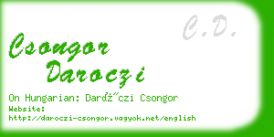 csongor daroczi business card